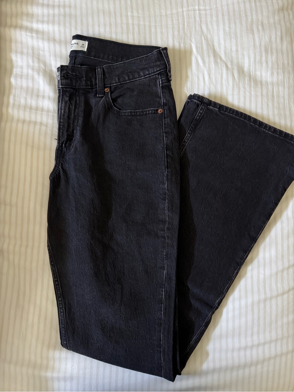 A&F Women’s Bootcut Mid Rise Jeans